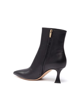  - GIANVITO ROSSI - Sculptural heel leather boots