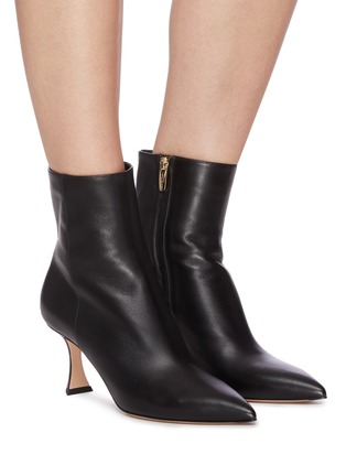 Figure View - Click To Enlarge - GIANVITO ROSSI - Sculptural heel leather boots