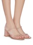 Figure View - Click To Enlarge - GIANVITO ROSSI - Double Strap Block Heel Sandals