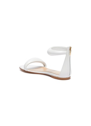  - GIANVITO ROSSI - Puff ankle strap leather sandals