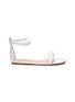 Main View - Click To Enlarge - GIANVITO ROSSI - Puff ankle strap leather sandals