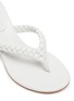 Detail View - Click To Enlarge - GIANVITO ROSSI - Braided Strap Heeled Leather Thong Sandals