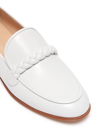 Detail View - Click To Enlarge - GIANVITO ROSSI - Braided Strap Moccasin Loafers