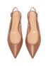 Detail View - Click To Enlarge - GIANVITO ROSSI - Anna' Slingback Leather Flats