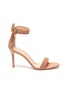 Main View - Click To Enlarge - GIANVITO ROSSI - Portofino 85' Ankle Strap Heeled Suede Sandals