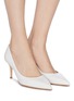 Figure View - Click To Enlarge - GIANVITO ROSSI - Point Toe Leather Pumps
