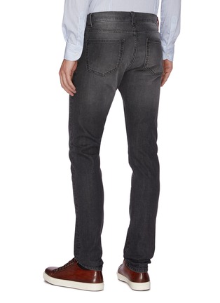 Back View - Click To Enlarge - ISAIA - Slim fit mid wash jeans