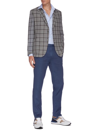 Figure View - Click To Enlarge - ISAIA - 'Milano' French Collar Cotton Shirt
