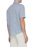 Back View - Click To Enlarge - ISAIA - Mock Collar Linen Polo Shirt