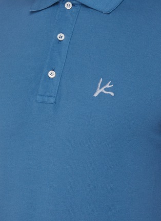  - ISAIA - Coral Logo Embroidered Cotton Piquet Polo Shirt
