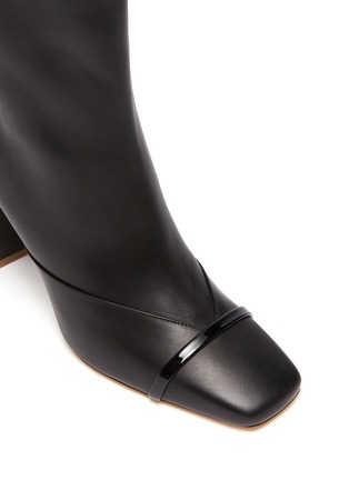 Detail View - Click To Enlarge - MALONE SOULIERS - Lori' Block Heel Almond Toe Leather Ankle Boots