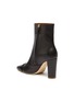  - MALONE SOULIERS - Lori' Block Heel Almond Toe Leather Ankle Boots