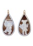 Main View - Click To Enlarge - MSB CAMEOS - Koala motifs teardrop shape earrings
