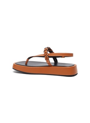  - JW ANDERSON - Braid Strap Platform Leather Sandals
