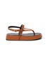 Main View - Click To Enlarge - JW ANDERSON - Braid Strap Platform Leather Sandals
