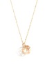 Main View - Click To Enlarge - POPPY FINCH - 'PETAL PEARL' Pearl 14k Gold Duo Pendant Necklace