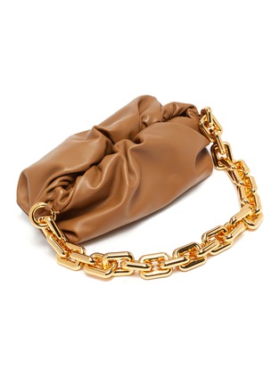 Detail View - Click To Enlarge - BOTTEGA VENETA - 'THE CHAIN POUCH' Chain Handle Leather Bag