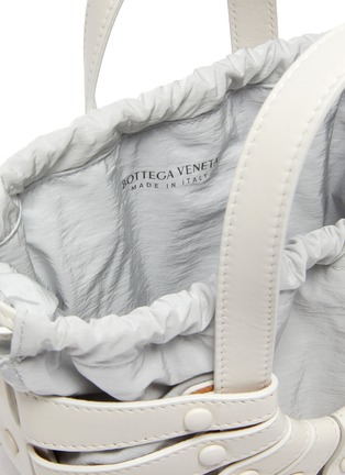 Detail View - Click To Enlarge - BOTTEGA VENETA - Nylon pouch leather basket tote