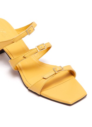 Detail View - Click To Enlarge - MANU ATELIER - Naomi' three strap buckle sandals