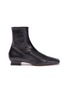 Main View - Click To Enlarge - MANU ATELIER - 'Duck' block heel button leather ankle boots