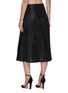 Back View - Click To Enlarge - FENDI - A-line Pleat Wool Silk Blend Midi Skirt