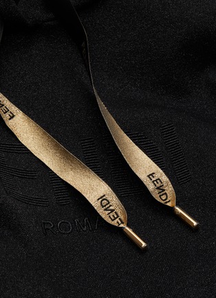  - FENDI - Shimmer logo drawstring hoodie