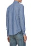 Back View - Click To Enlarge - SAINT LAURENT - Classic fit cotton-linen blend shirt
