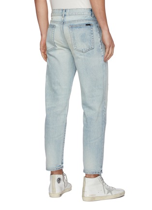 Back View - Click To Enlarge - SAINT LAURENT - Faded wash carrot jeans