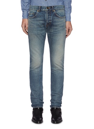 Main View - Click To Enlarge - SAINT LAURENT - Dirty wash faded jeans