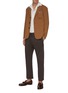 Figure View - Click To Enlarge - BARENA - 'TORCEO TEMPORE' Wool Blend Blazer