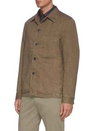 Front View - Click To Enlarge - BARENA - 'ROCHEO BERTON' Workwear Overshirt