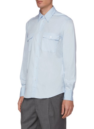 Front View - Click To Enlarge - BARENA - 'Deca Bagio' poplin shirt