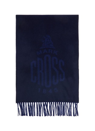 Detail View - Click To Enlarge - MARK CROSS - BEACON' Fringe Wool Scarf