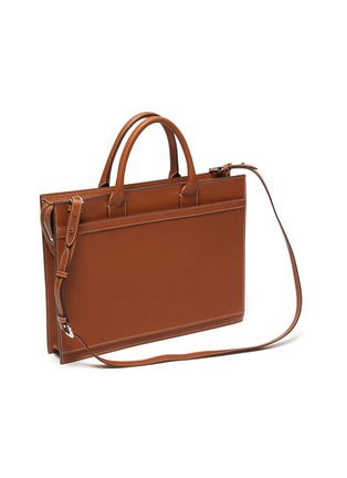 Detail View - Click To Enlarge - MARK CROSS - Reid Brief' tumbled grain leather briefcase
