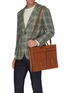 Front View - Click To Enlarge - MARK CROSS - Reid Brief' tumbled grain leather briefcase