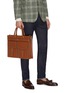 Figure View - Click To Enlarge - MARK CROSS - Reid Brief' tumbled grain leather briefcase