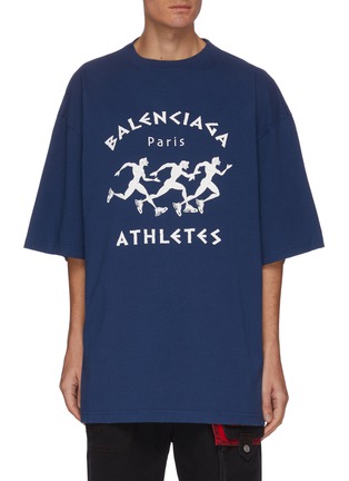 Main View - Click To Enlarge - BALENCIAGA - Marathon graphic print T-shirt