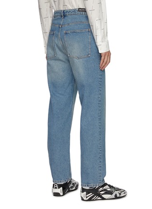 Back View - Click To Enlarge - BALENCIAGA - Straight leg organic jeans