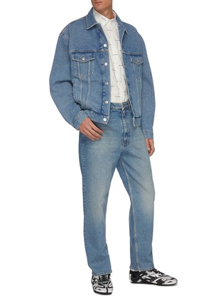 Figure View - Click To Enlarge - BALENCIAGA - Straight leg organic jeans