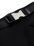 Detail View - Click To Enlarge - PRADA - Belted asymmetric side drape skirt