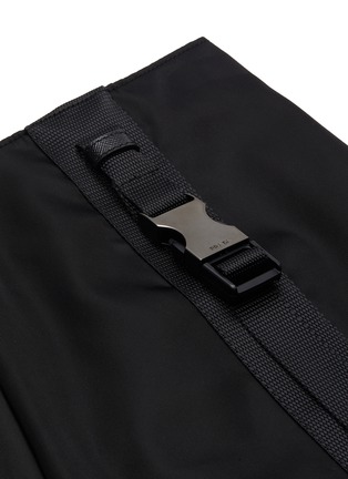 Detail View - Click To Enlarge - PRADA - Metal buckle nylon gabardine mini skirt
