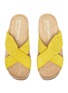 Detail View - Click To Enlarge - PEDRO GARCIA  - 'Azahar' cross buckle detail suede sandals