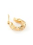 Detail View - Click To Enlarge - JOANNA LAURA CONSTANTINE - Pearl embellished gold plated wave hoop earrings
