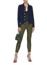 Figure View - Click To Enlarge - L'AGENCE - MARGOT' COATED CROP SKINNY JEANS