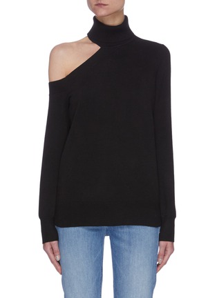 Main View - Click To Enlarge - L'AGENCE - Easton' Cut-out Shoulder Sweater