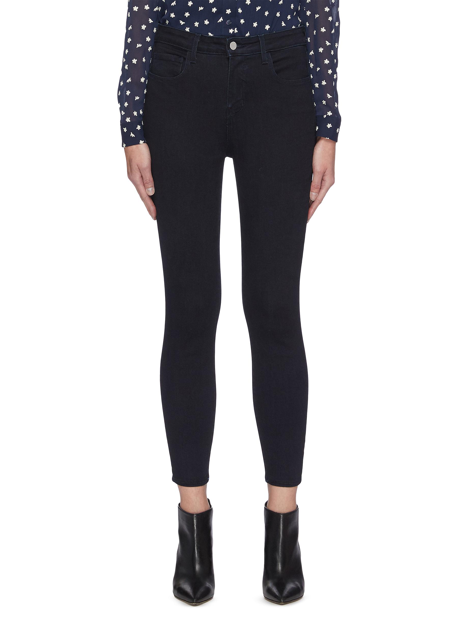L Agence Margot' Dark Wash Skinny Jeans In Blue ModeSens