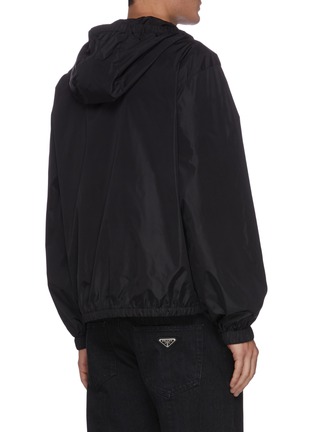 Back View - Click To Enlarge - VALENTINO GARAVANI - Logo Print Hood Nylon Jacket