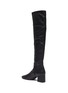  - BY FAR - 'Carlos 42' Block Heel Leather Thigh High Boots