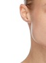 Figure View - Click To Enlarge - SARAH & SEBASTIAN - 'Deco' diamond triangle 10k white gold earrings