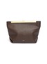 Main View - Click To Enlarge - KHAITE - 'Augusta' Metal Clasp Leather Crossbody Bag